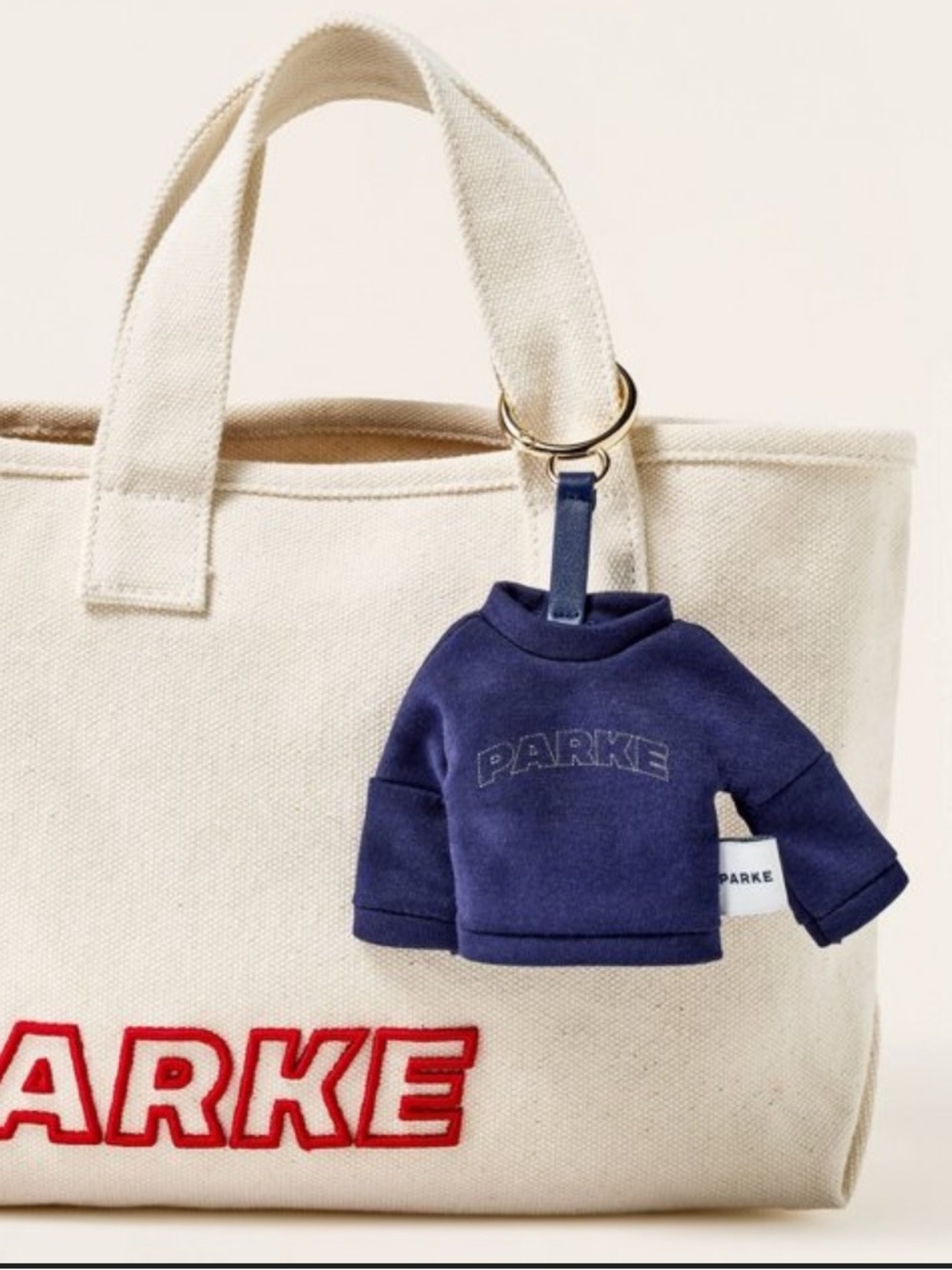 NWT Parke x Target Mockneck Sweatshirt Keychain -Navy Blue - Picture 3 of 3